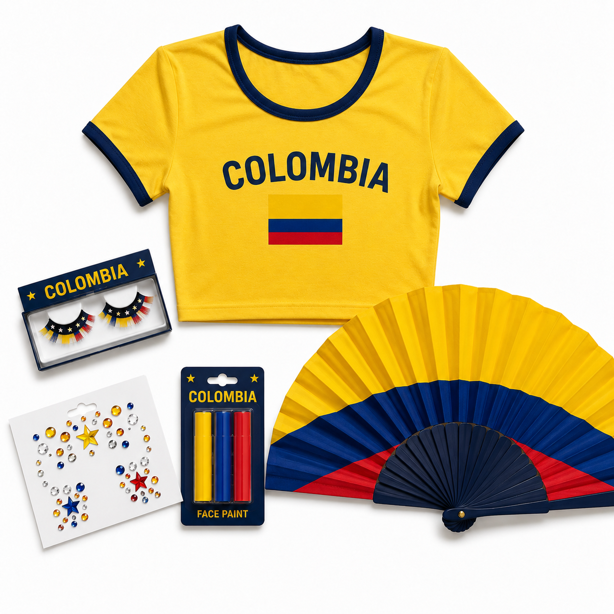 World Cup Baddie Kit™ | Football Crop Top & Glam Accessories
