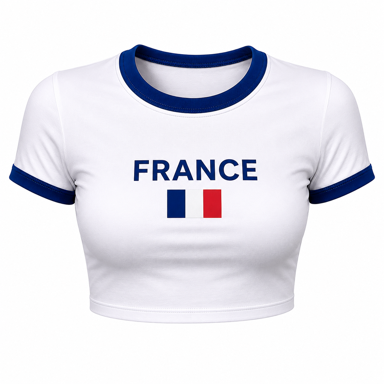 France football crop top for women