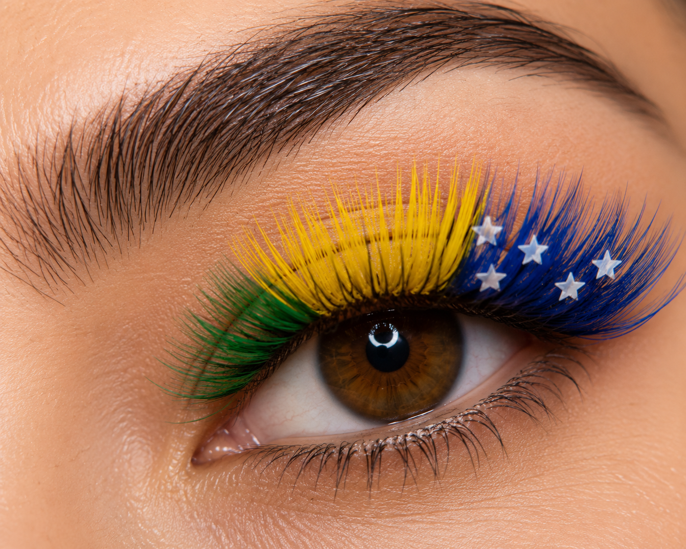 Brazil flag lashes 2